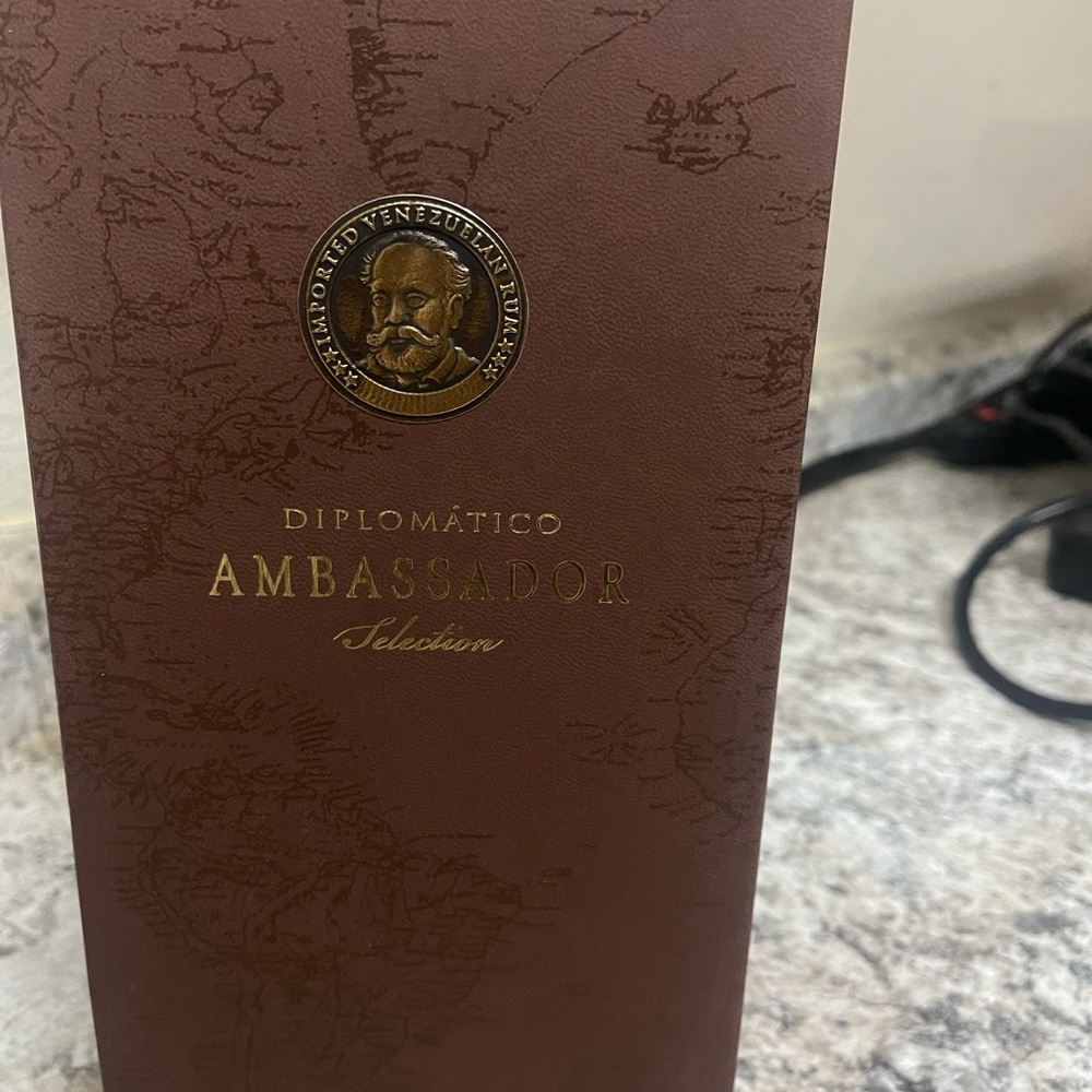 Vintage DIPLOMATICO Rum Bottle EMPTY Spirits Collectible Venezuela